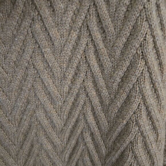 Haven Well Within Merino Cashmere Chevron Turtleneck Sweater Size XXL - Picture 6 of 8